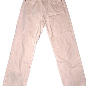 Levi-s Women's Cream and White Jeans